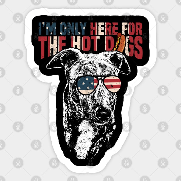 Greyhound Shirt Funny 4th of July Pup Tee Sticker by Madfido